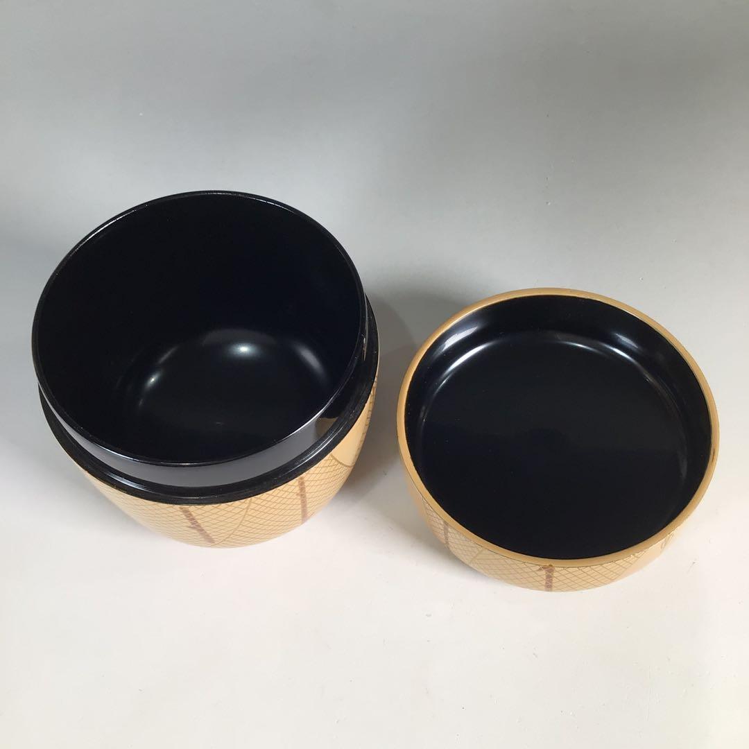 Ｎ４８２　四季棗　『荒井樹芳作』『雪吹　中棗　金輪寺　平棗』　共箱　茶道具