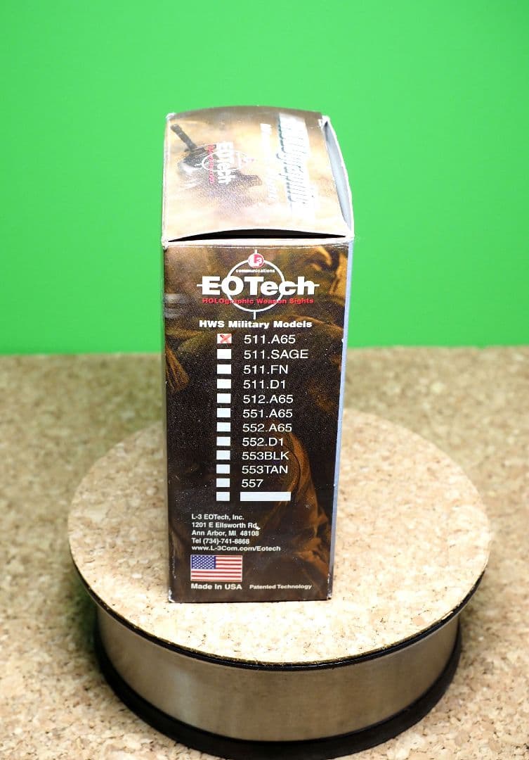 EOTechホロサイトL3-511.A65/実物本物 ブラック/法執行機関用