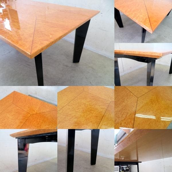 美品■IDC■バーズアイメープル材■スプレンダー■ダイニングテーブル■36.9万