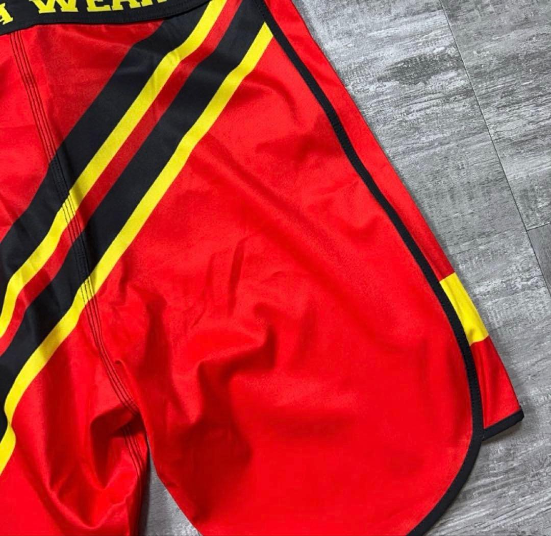 美品 CHULA WEAR フィジークサーフパンツ サイズ28 赤 チュラウェア