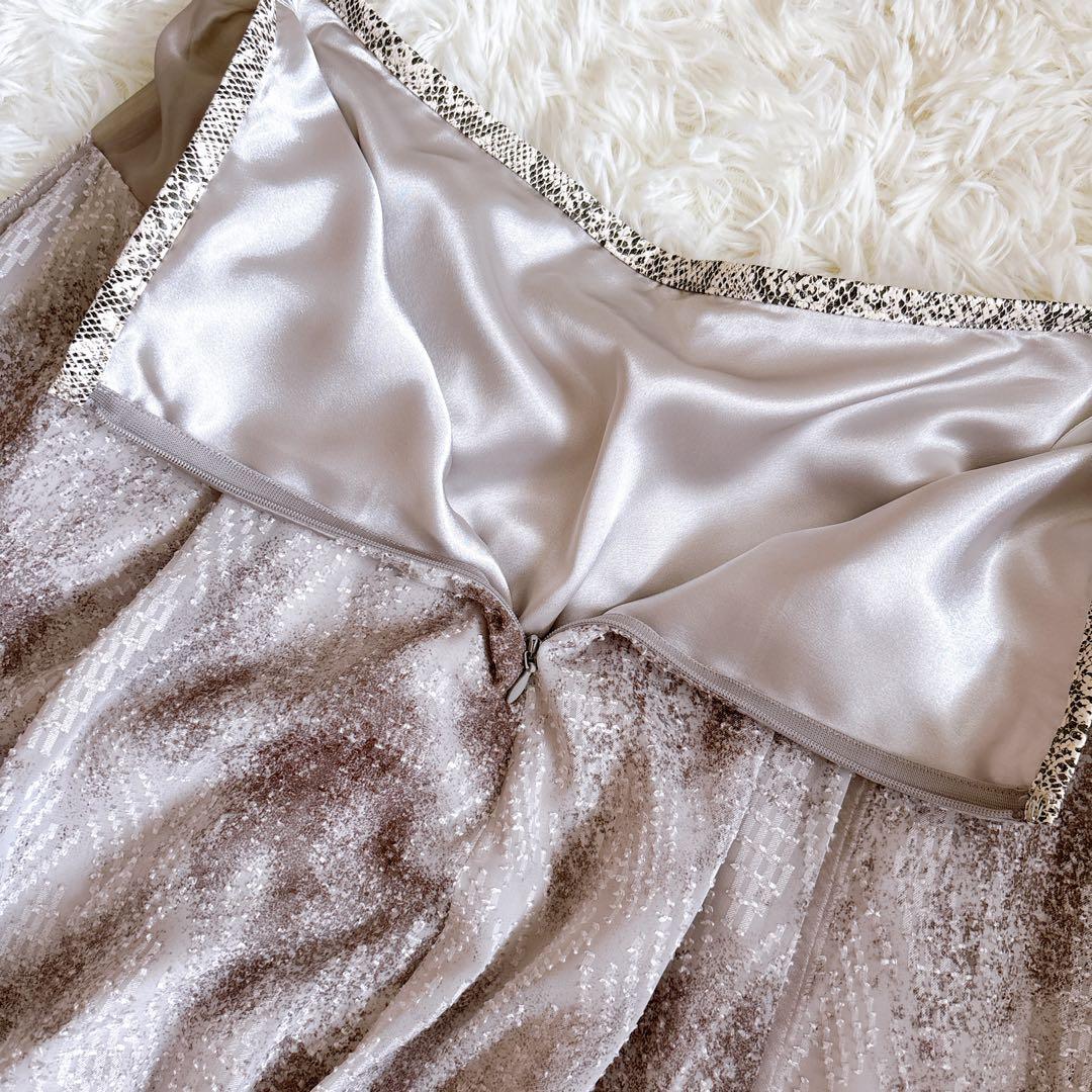 【極美品】 MORABITO モラビト 総柄フレアスカート パイソン 日本製 M