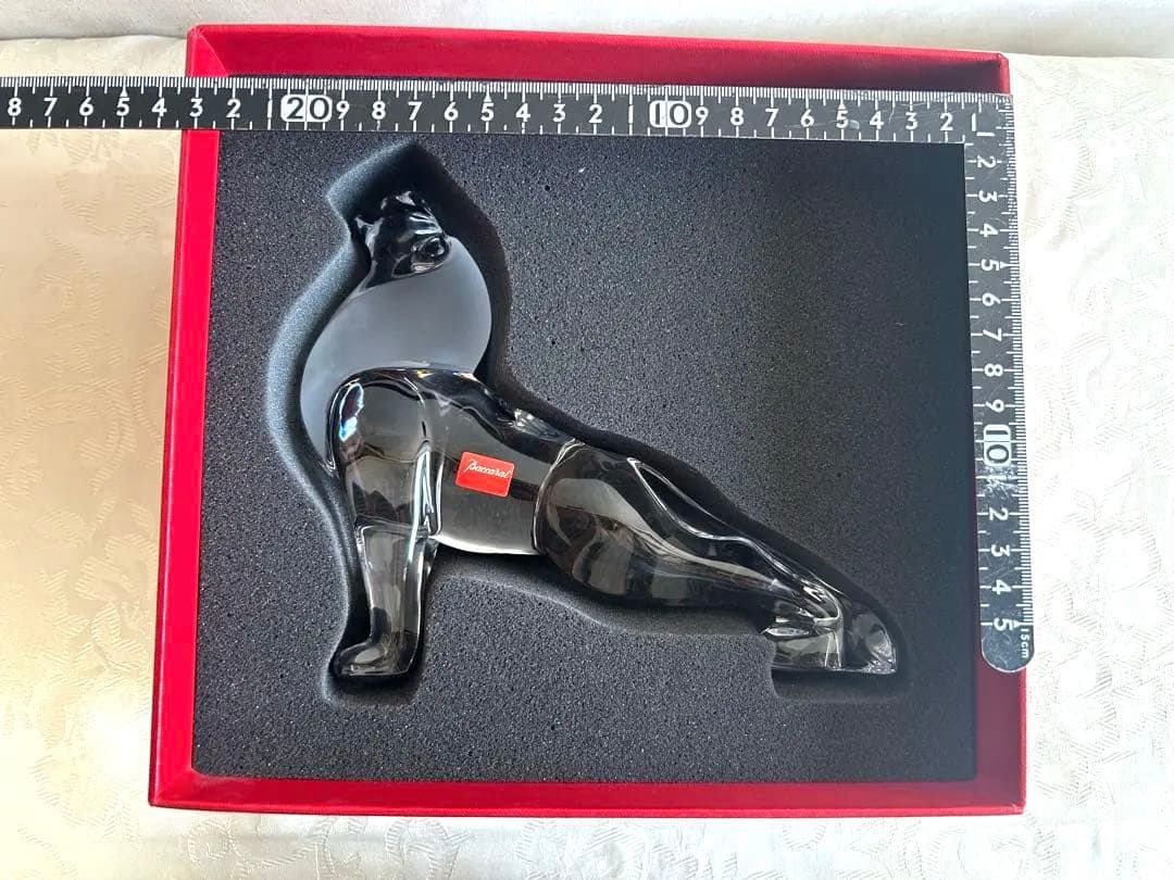 Baccarat バカラ　クリスタルフィギュリン　ライオン　咆哮　雄叫び