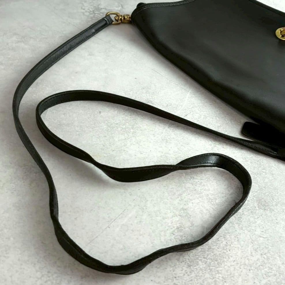 極美品 Vintage Coach Pocket Purse Black USA