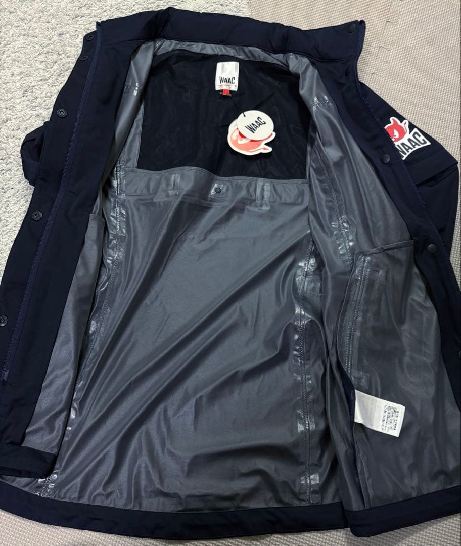 waac ナイロンジャケット　レイン　ブルゾン　ゴルフウェア　ワック　撥水
