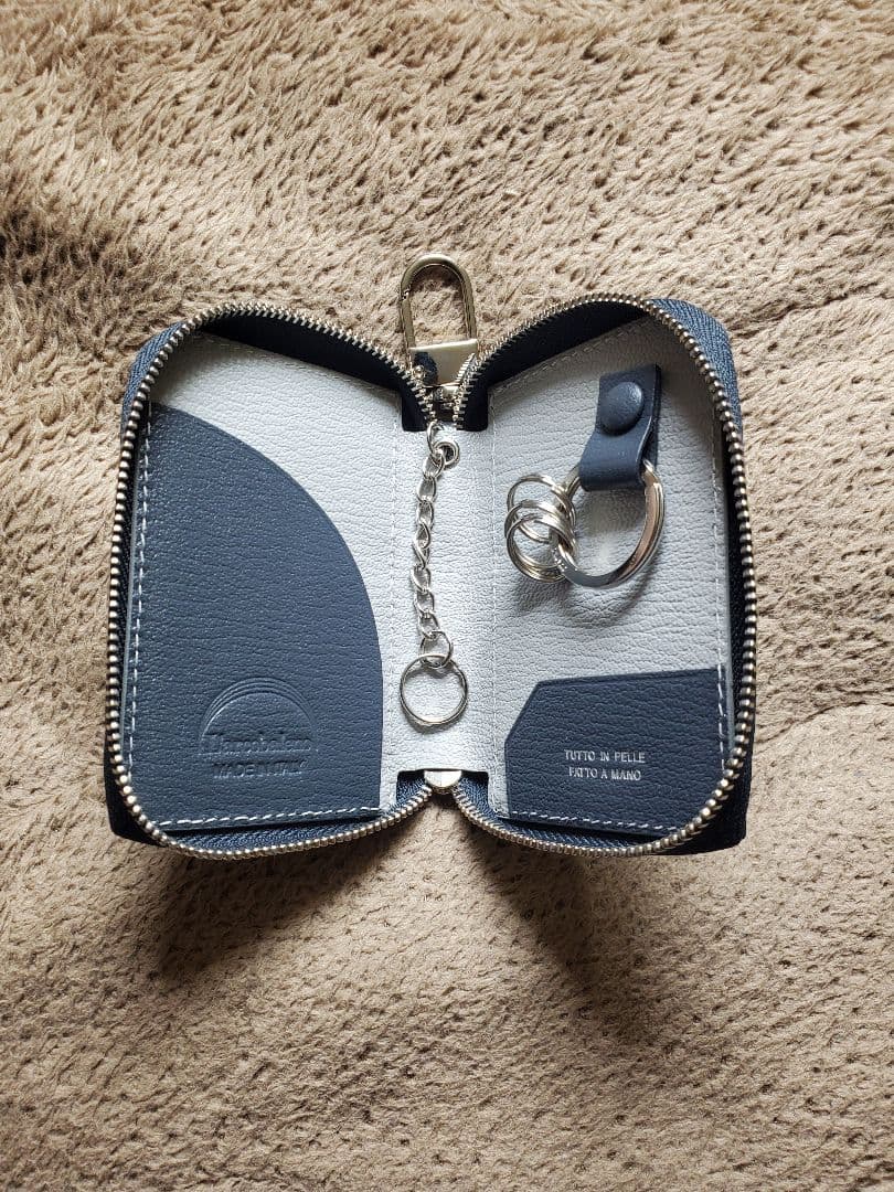 ラルコバレーノ スマートWキーケース グレー 新品未使用