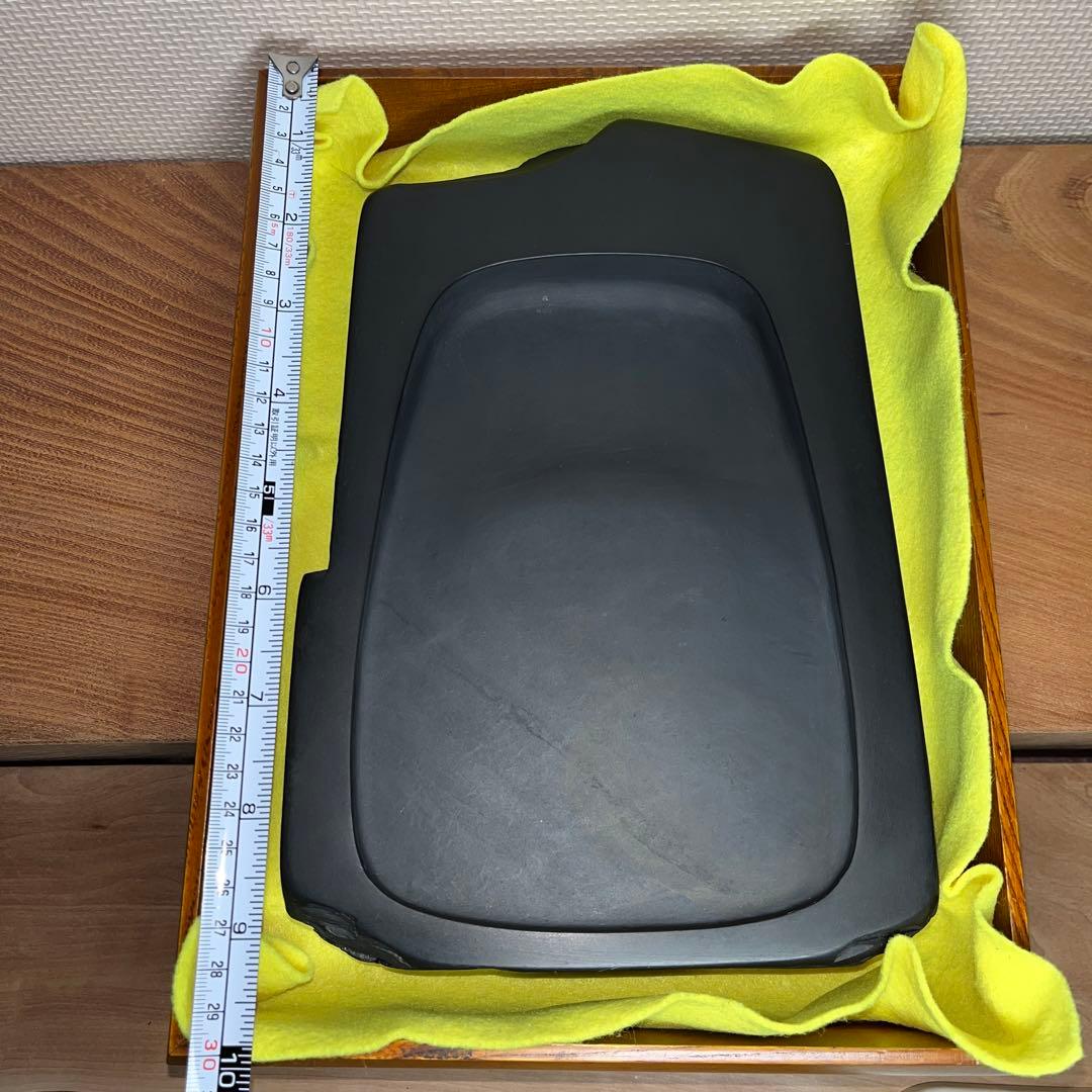 ⭕️雄勝硯　超大型天然硯　竹峯作　未使用美品　工芸品　4kg超え　オブジェ