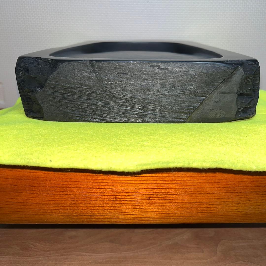 ⭕️雄勝硯　超大型天然硯　竹峯作　未使用美品　工芸品　4kg超え　オブジェ