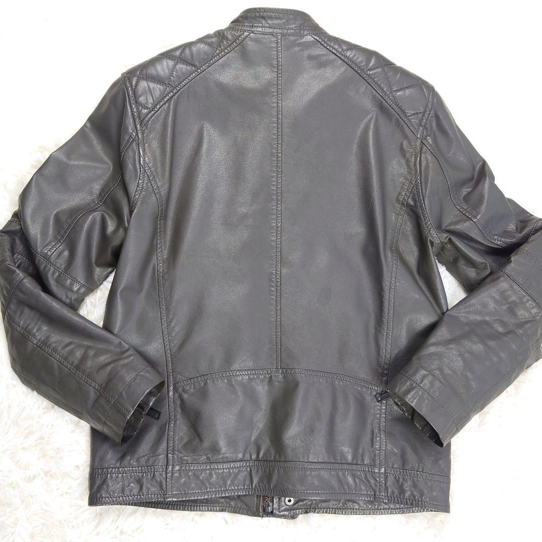 美品!! GAP ギャップ レザー シングル ライダース ジャケット