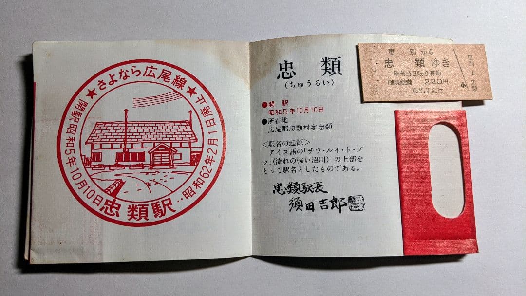 「さよなら国鉄広尾線」乗車券メモリーセット(愛国から幸福ゆき付き)