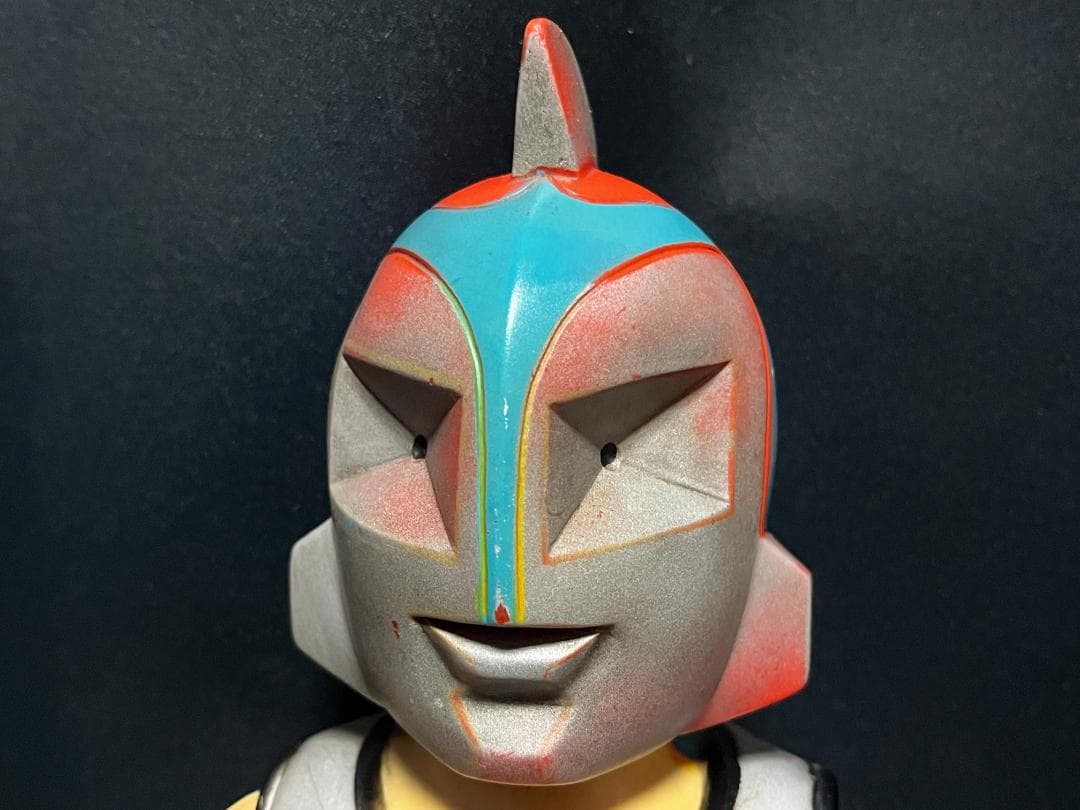 ソフビ◇ ヨネザワ トーキング 突撃ヒューマン ◇約38cm 当時物 70年代