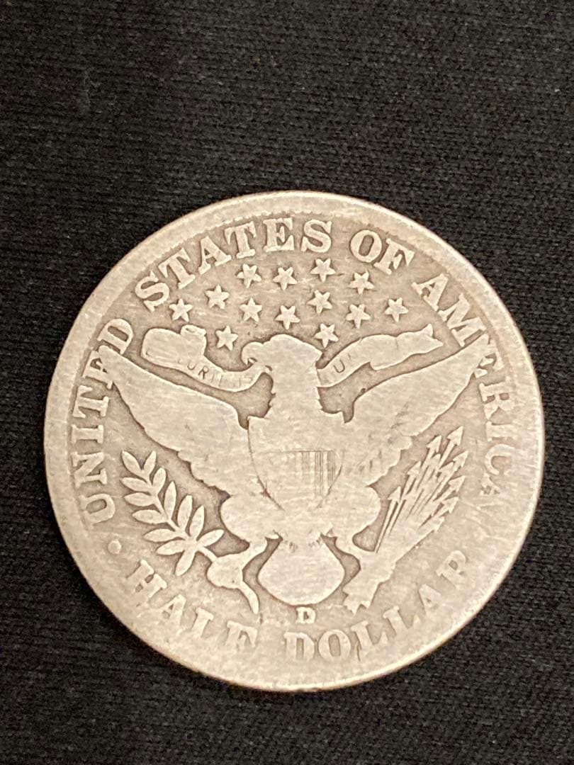 1913年製 ハーフダラー バーバーハーフダラー　　銀貨