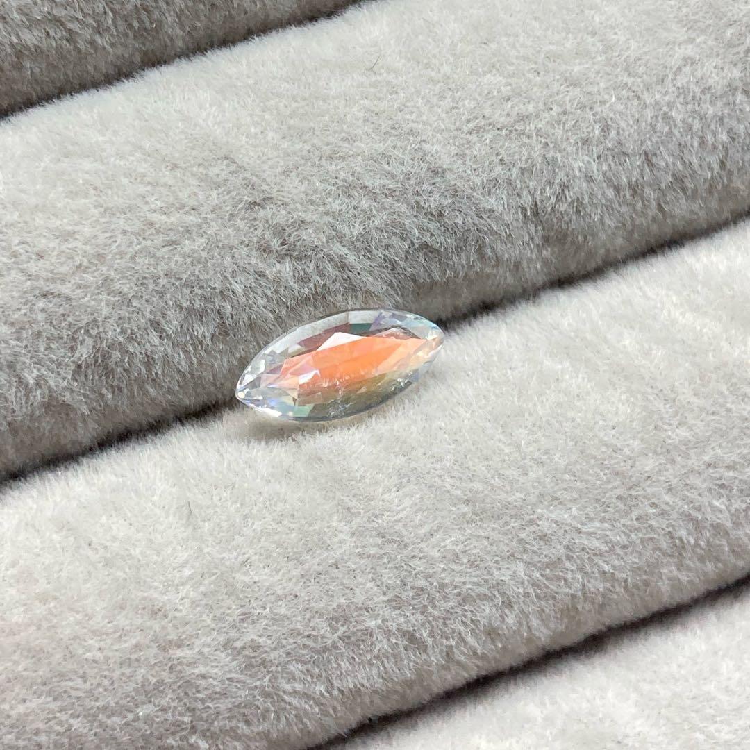 天然石　レインボームーンストーン　天然石リング　ルース　オーダーリング