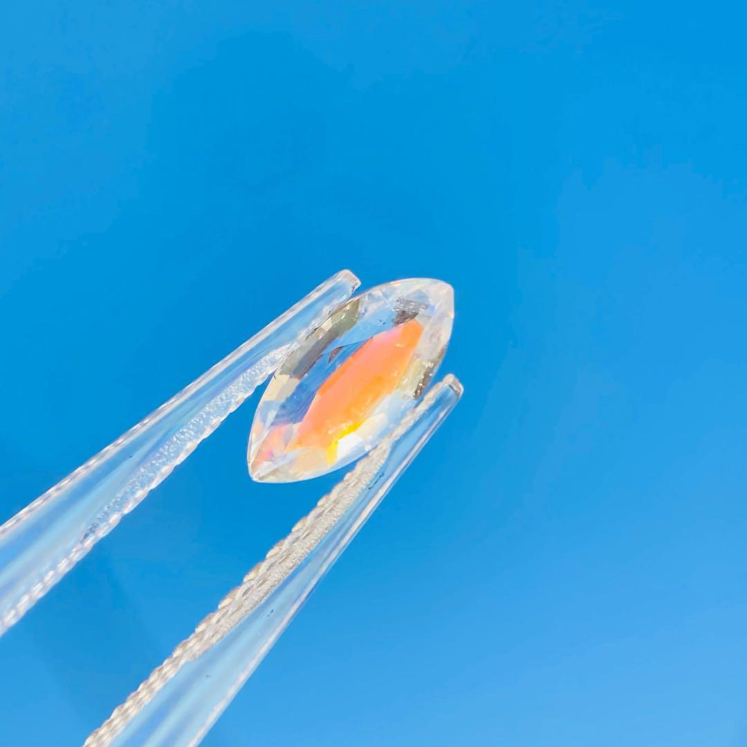 天然石　レインボームーンストーン　天然石リング　ルース　オーダーリング