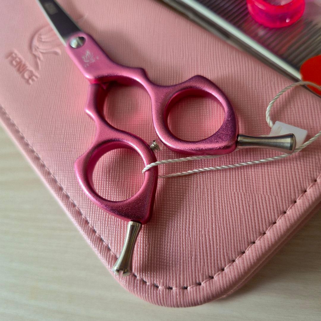 新品★フェニーチェ 6 in★軽量アルミ カーブシザー★軽量トリミングシザー