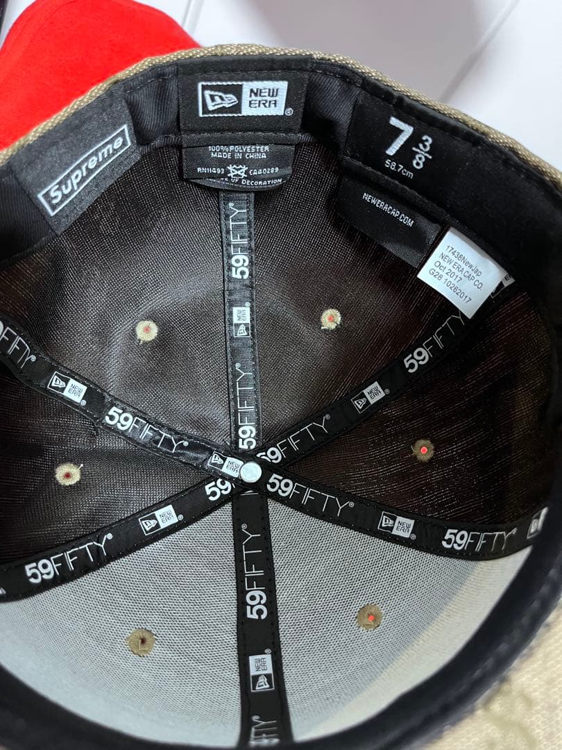 極美品Supreme Monogram Box Logo New Era