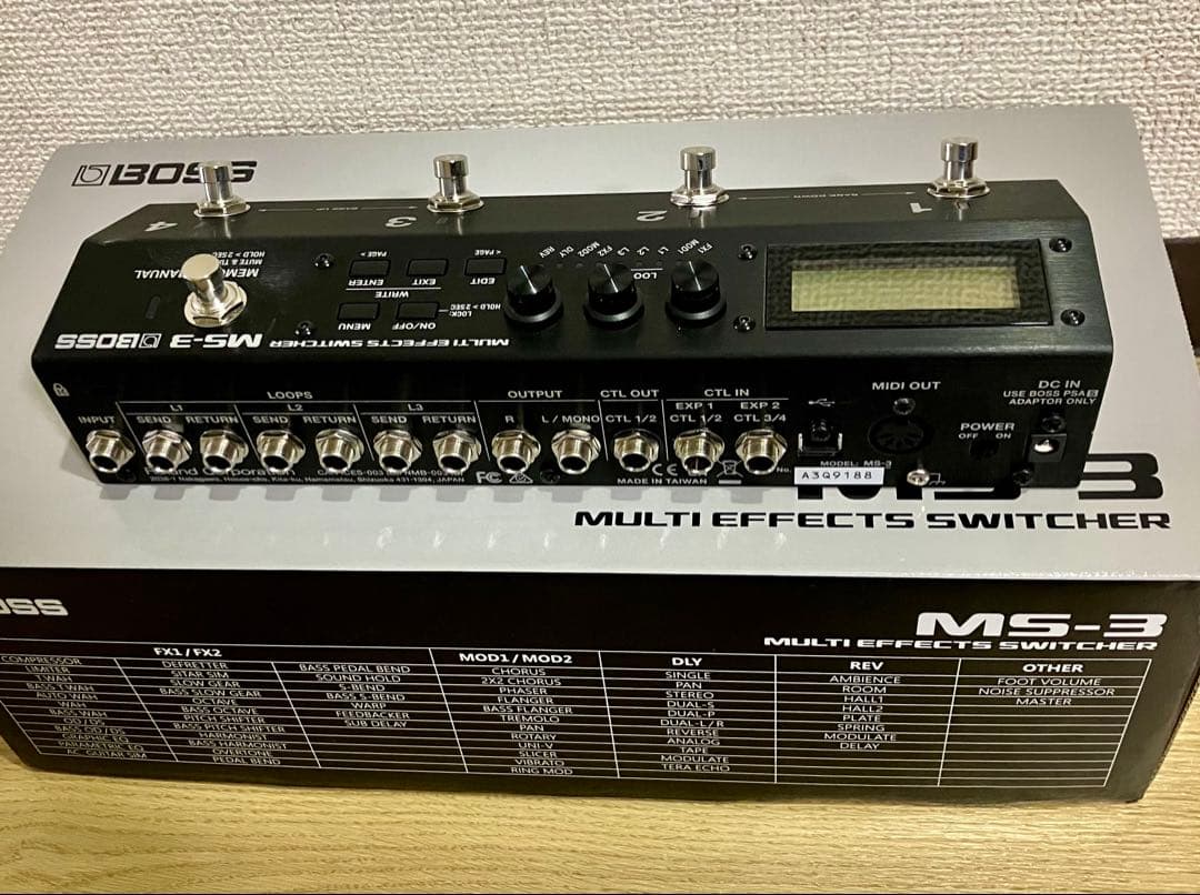 【ほぼ新品】BOSS MS-3 付属品完備