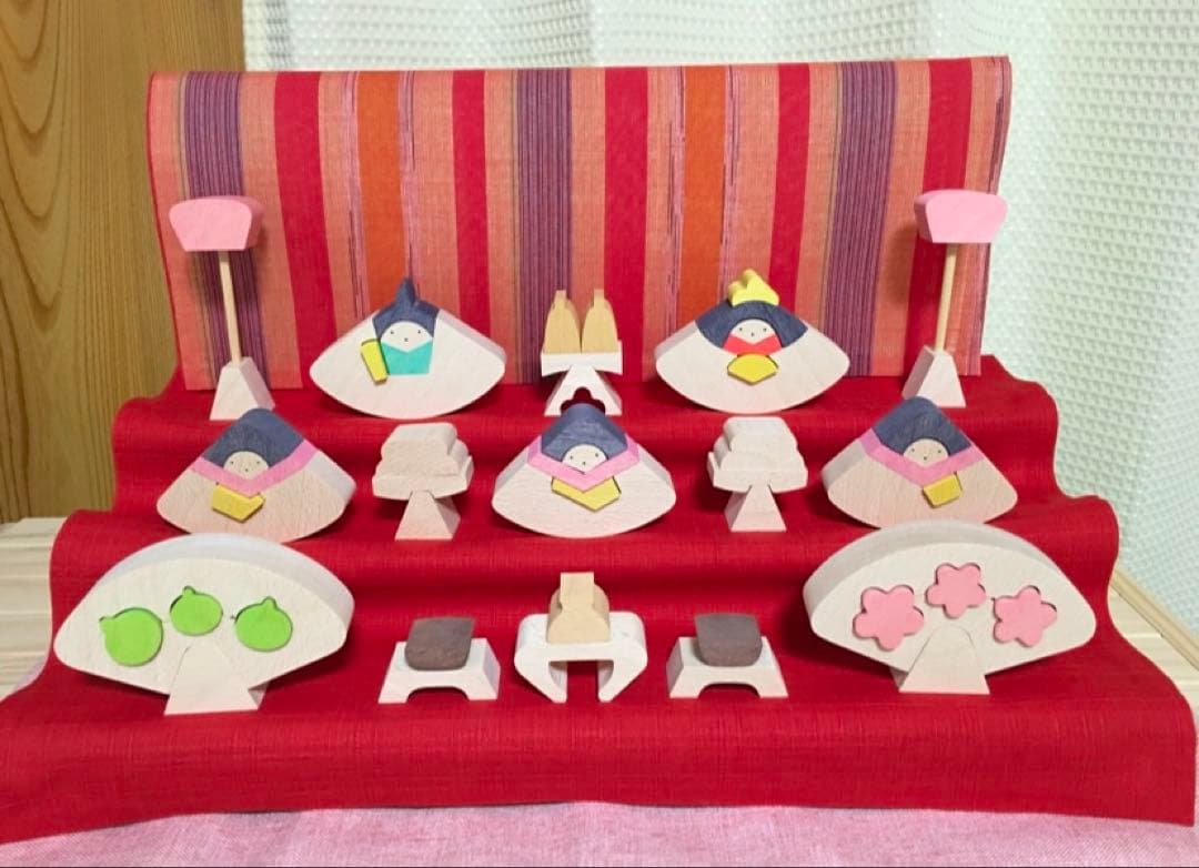 小黒三郎　組み木　ひな人形