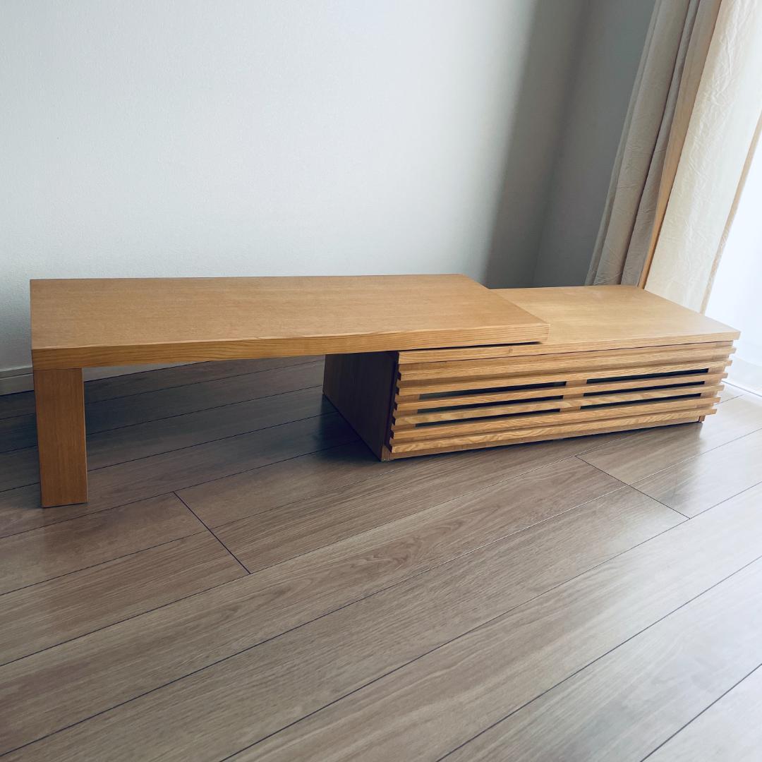 テレビボード 伸縮可 収納付き