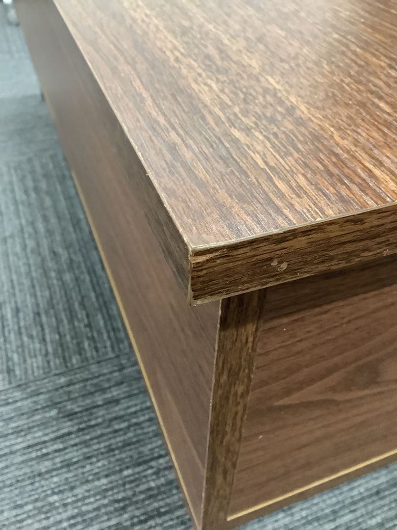 木製昇降テーブル デスクとテーブルの2way 引き出し+スライド収納付き