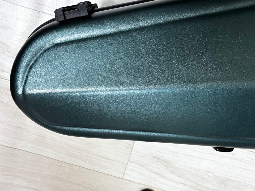 カーボンファイバービオラケース軽量、ダークグリーン、新品未使用、送料無料