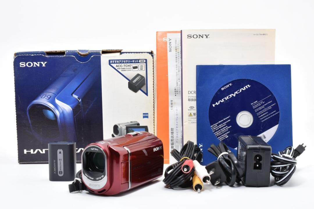 【極美品】SONY Handycam DCR-SX41 レッド　ほぼ新品！