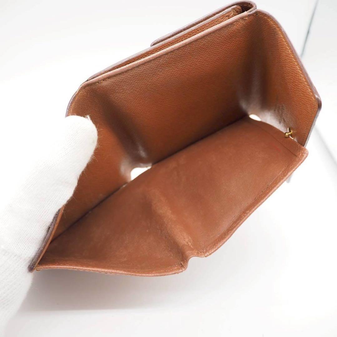 ルイヴィトン ポルトモネビエカルトクレディ モノグラム 三つ折り財布 ブラウン