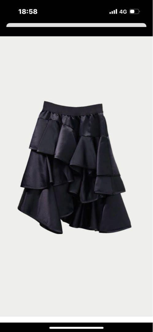 新品未使用マチャットMACHATT アシメフリルスカート