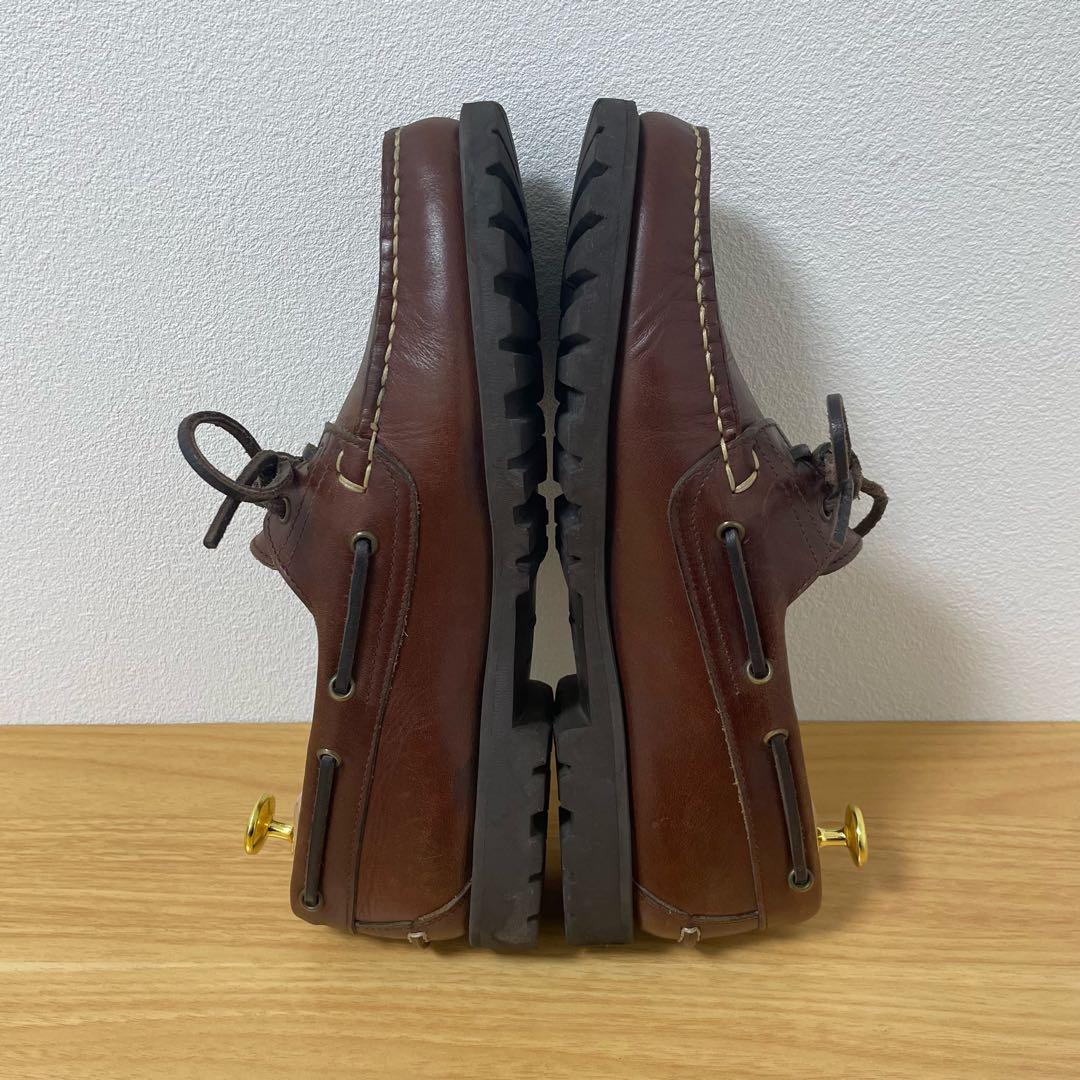 パラブーツ　デッキシューズ　MALO レザー　ブラウン　8.5