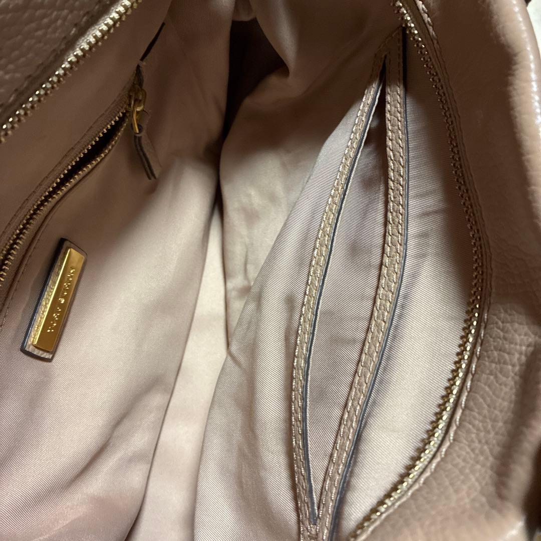 くまちゃんToryBurchピンクベージュハンドバッグタッセル付き