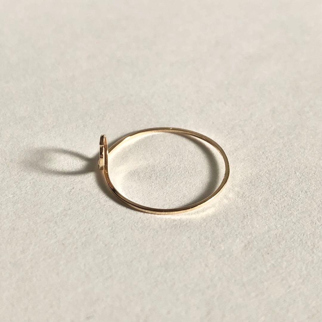 美品 cui-cui キュイキュイ ゴールドハートリング K10YG 13号