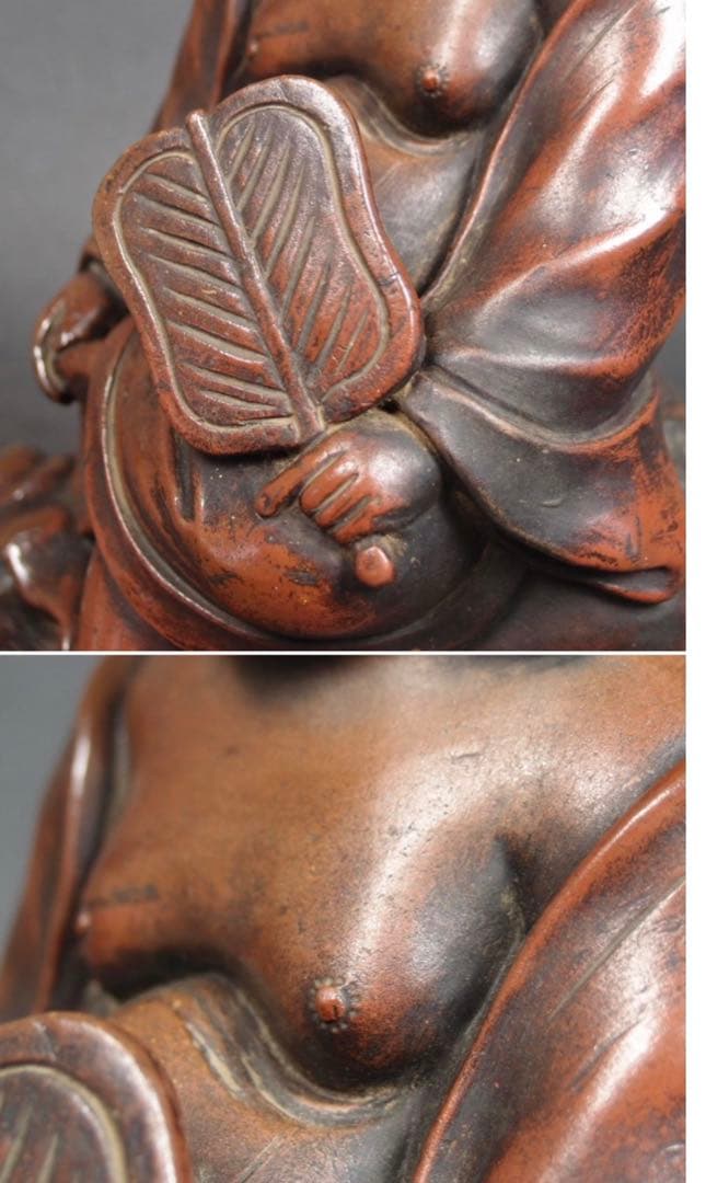 送料無料　値下げ中　江戸期古備前焼　伏香炉/置物