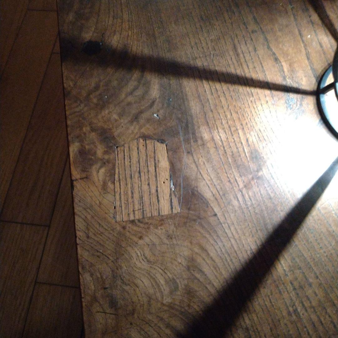 寺子屋机　総欅造り　玉杢　江戸時代　象嵌あり