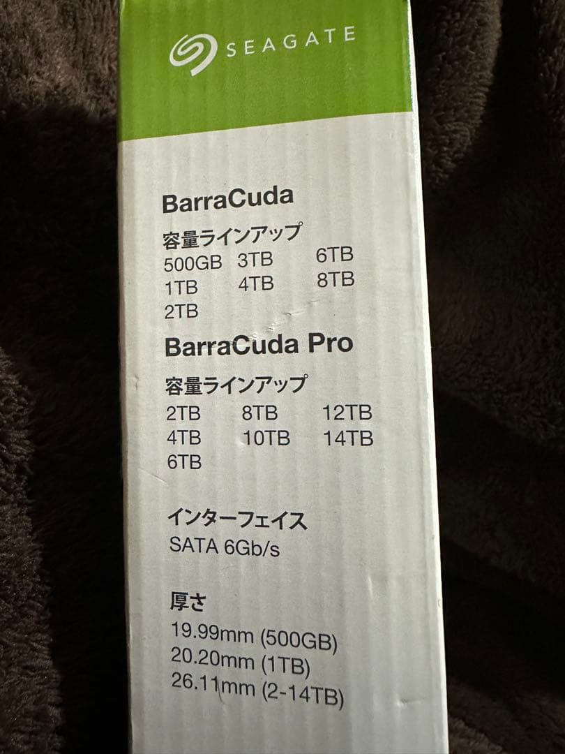 SEAGATE Barra Cuda 3.5 内蔵ハードディスク ドライブ