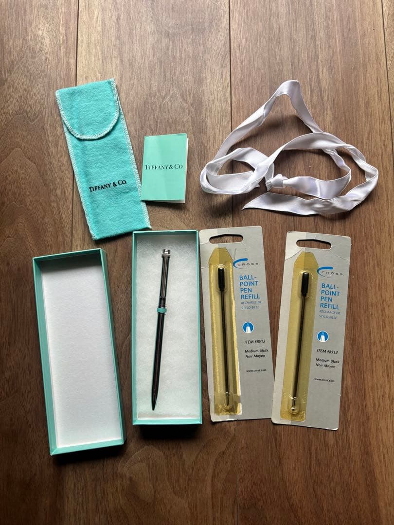 Tiffany Tボールペン スターリングシルバー ティファニー ブルーバンド
