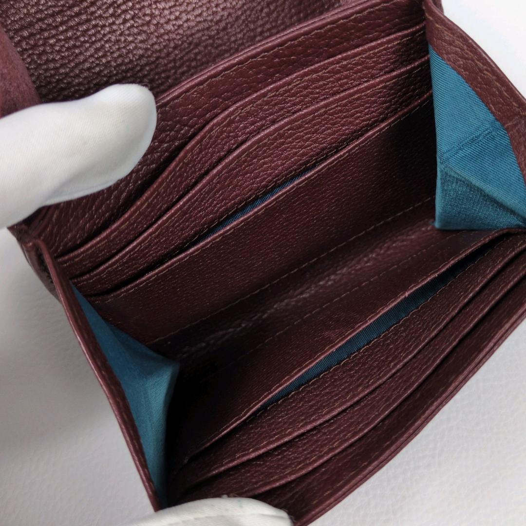 アタオ ロトロ ウォレット 二つ折り財布 バーガンディ コンパクトウォレット