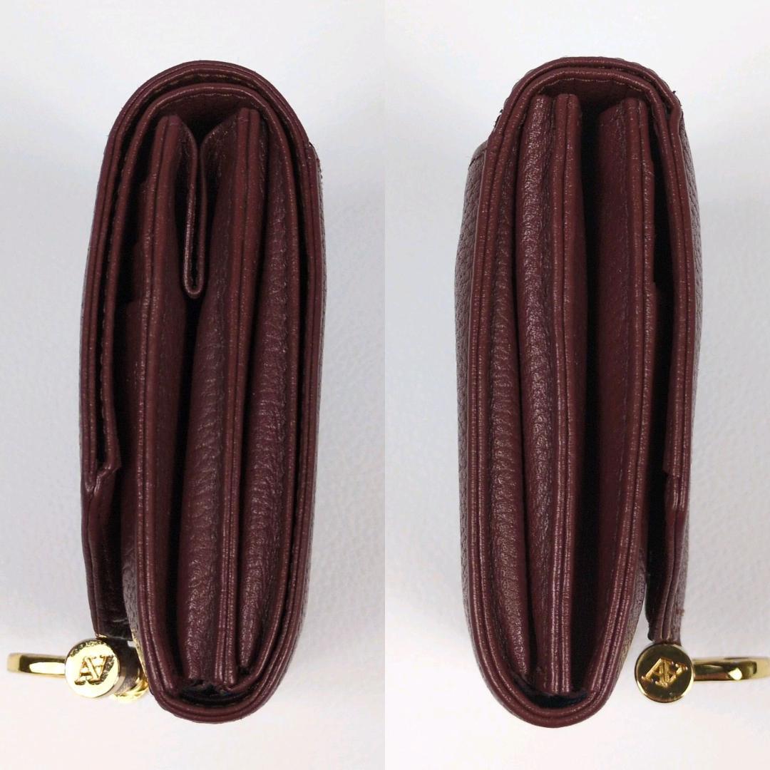 アタオ ロトロ ウォレット 二つ折り財布 バーガンディ コンパクトウォレット