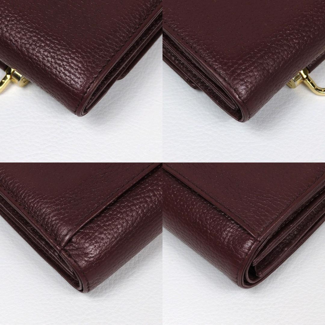 アタオ ロトロ ウォレット 二つ折り財布 バーガンディ コンパクトウォレット