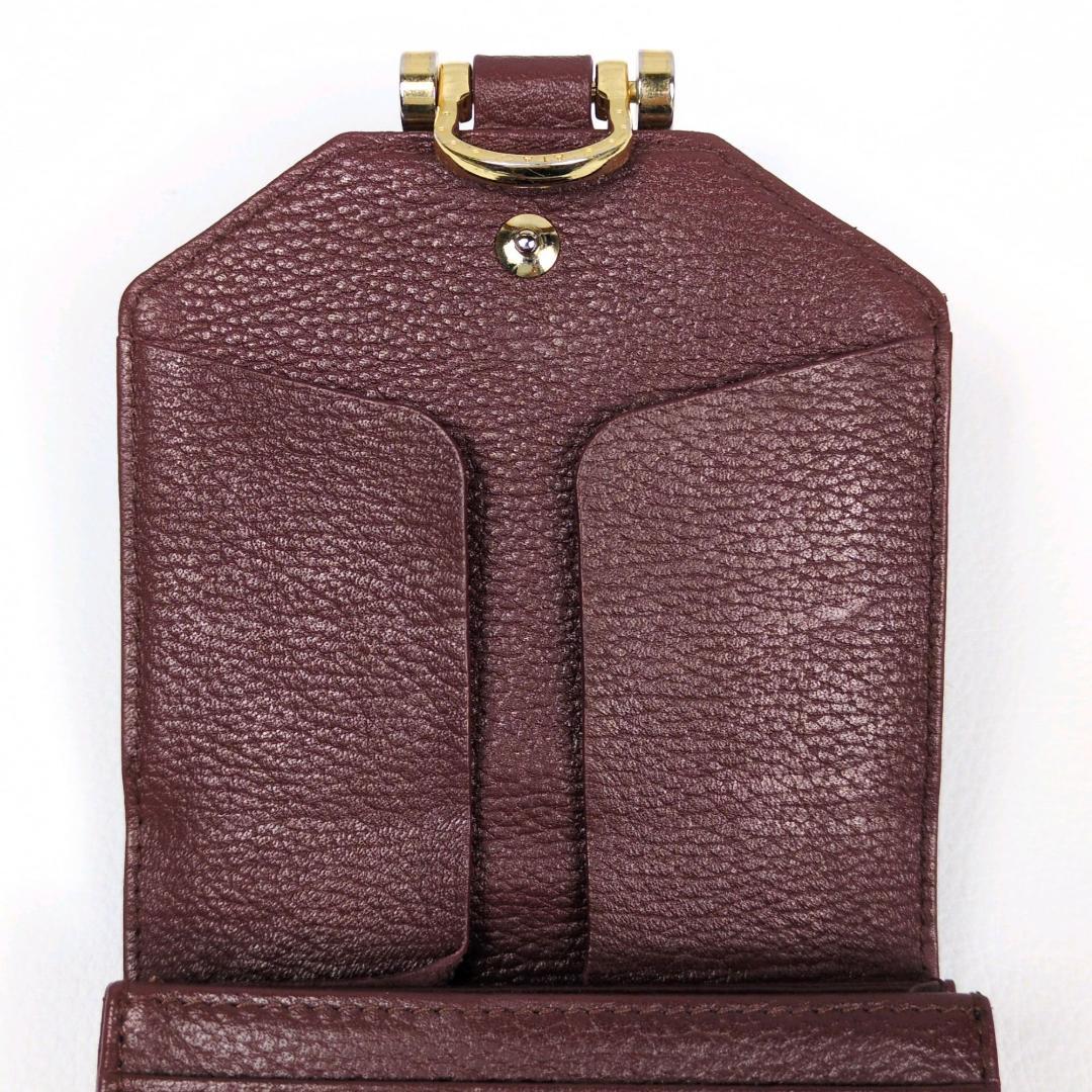 アタオ ロトロ ウォレット 二つ折り財布 バーガンディ コンパクトウォレット