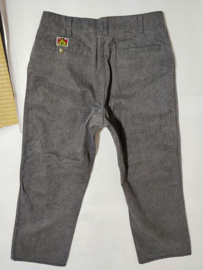 ベンデイビス　ワークパンツ　ヘザーグレー　サイズ34　USA製　古着