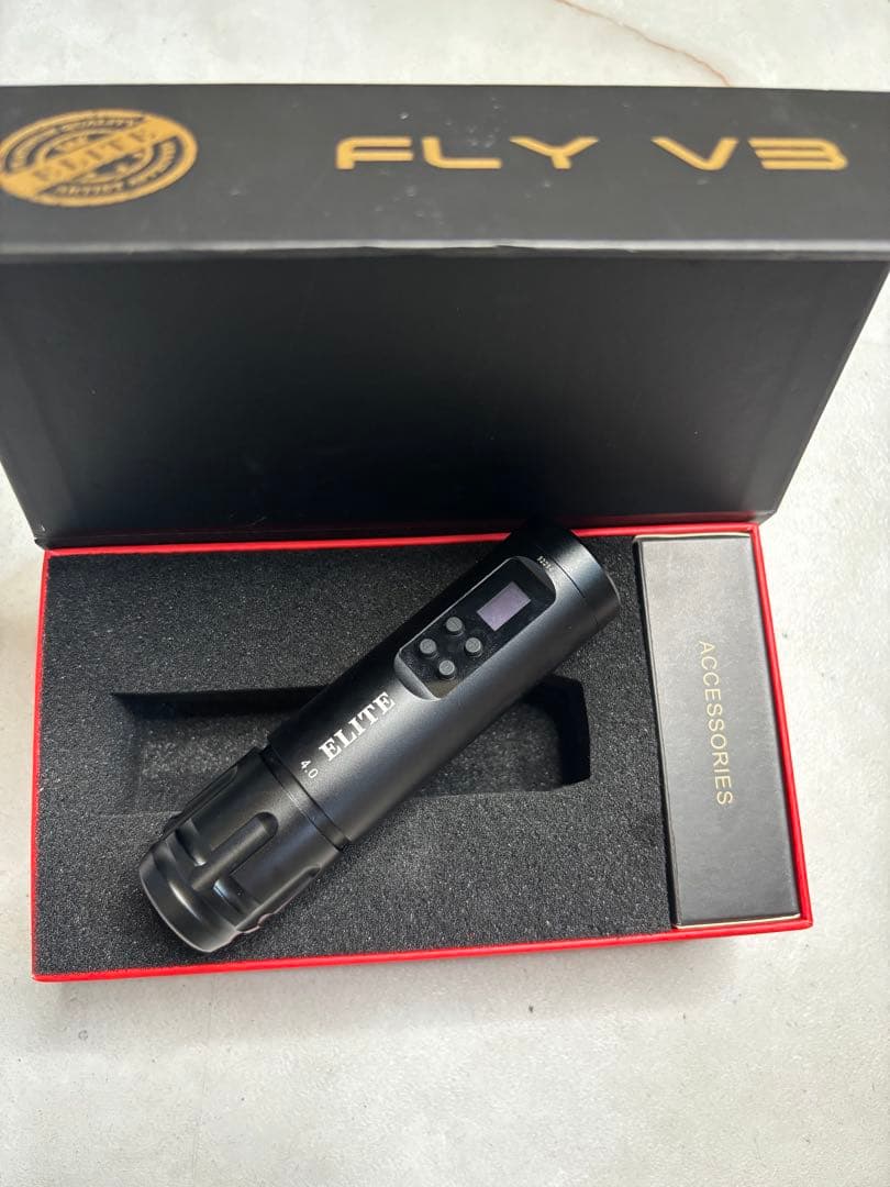 【美品】ELITE FLY V3 ブラック タトゥーマシン