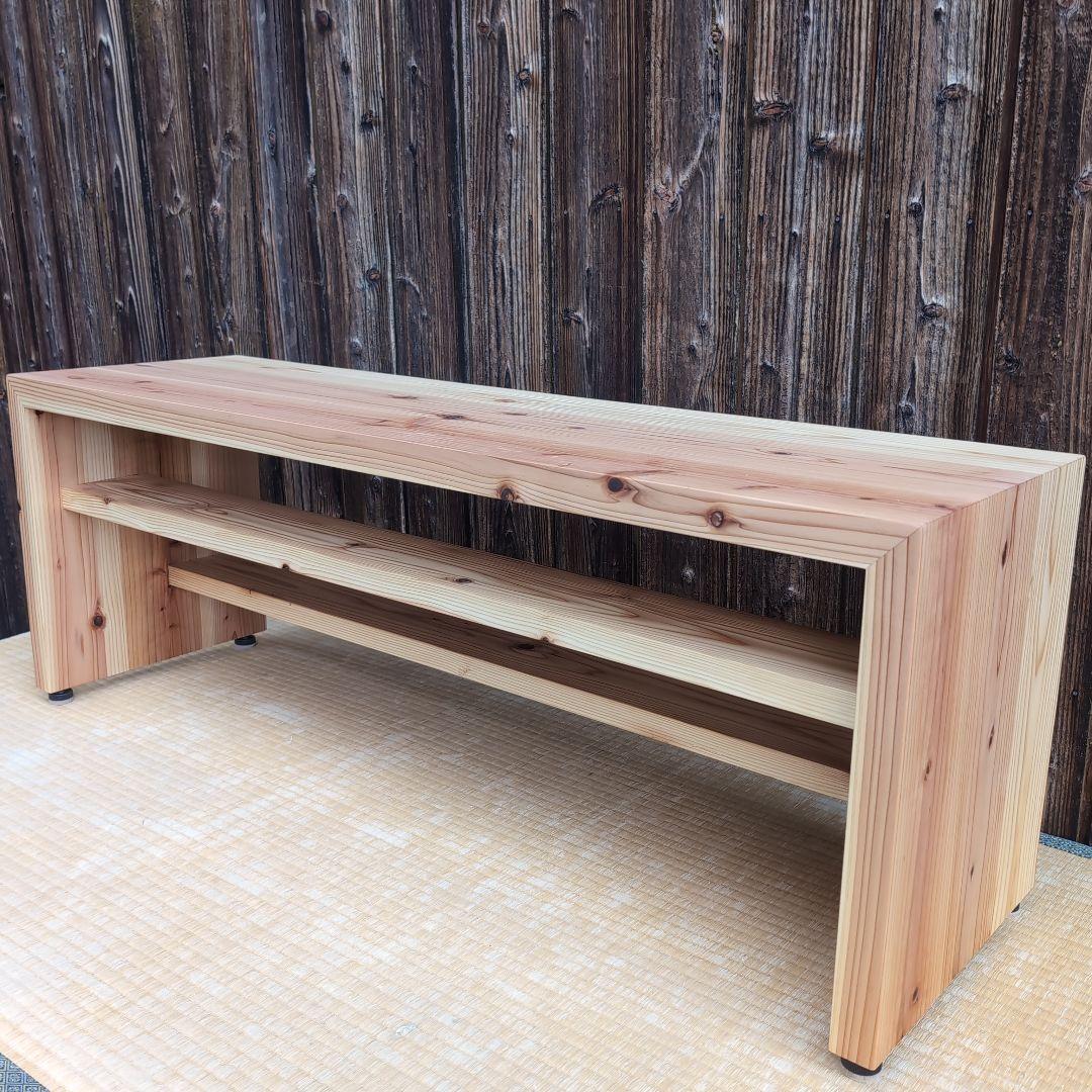杉古材リメイク　分厚いラック　テーブル　ベンチ テレビ台　飾り台などに
