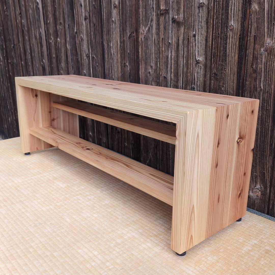 杉古材リメイク　分厚いラック　テーブル　ベンチ テレビ台　飾り台などに