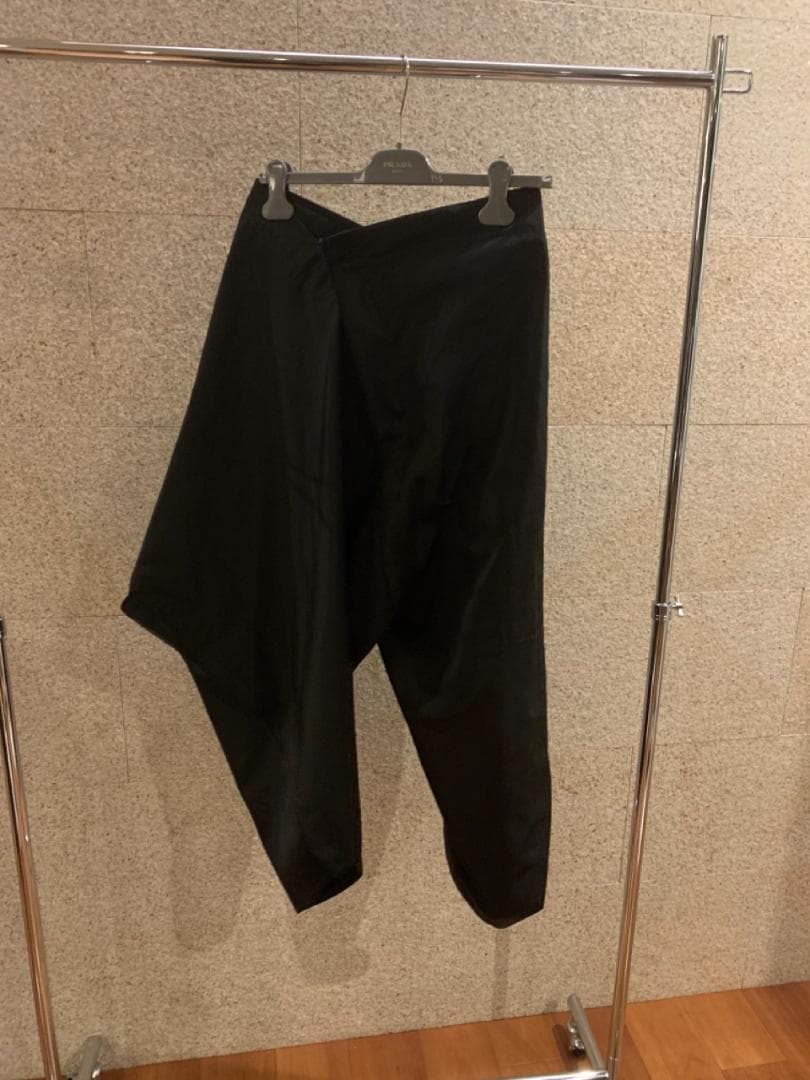 IM MEN 黒 ナイロンサルエルパンツ サイズ2 LA41FF122