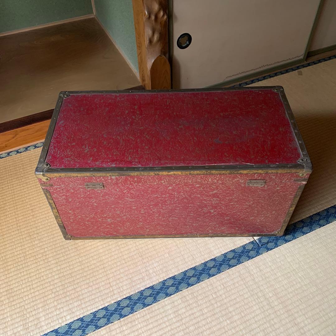 アンティーク BOX 箱 収納 衣装入 一段