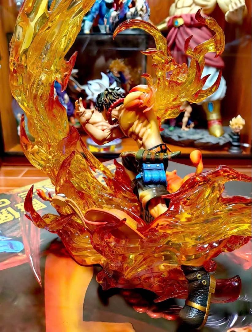 ワンピース 火拳のエース ガレージキット ガレキ スタチューX①⑦