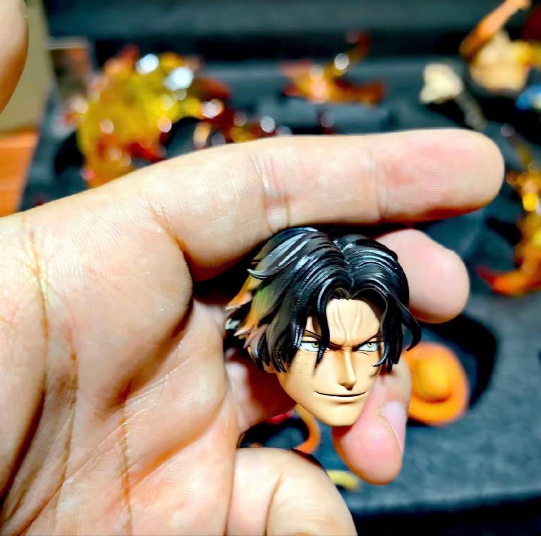 ワンピース 火拳のエース ガレージキット ガレキ スタチューX①⑦