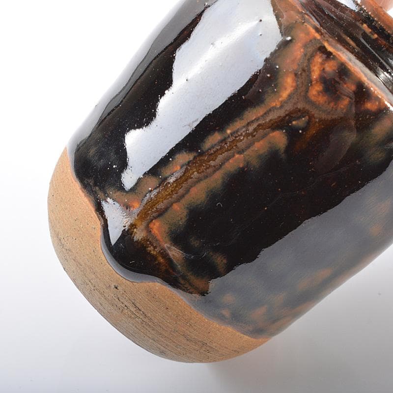 茶道具　瀬戸焼　肩衝茶入　仕覆付　時代箱　V　R6294