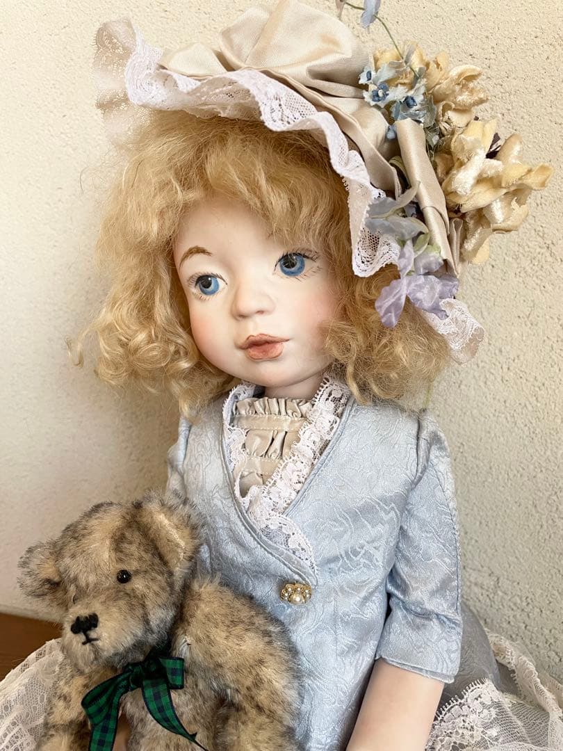 ビスクドール ハンドメイド 創作人形 アンティークドール テディベア ビクトリア