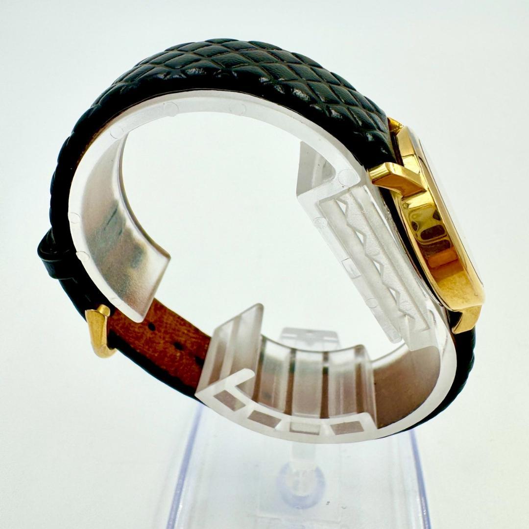 【新品電池】TISSOT ラウンド ゴールド文字盤 レザー クォーツ