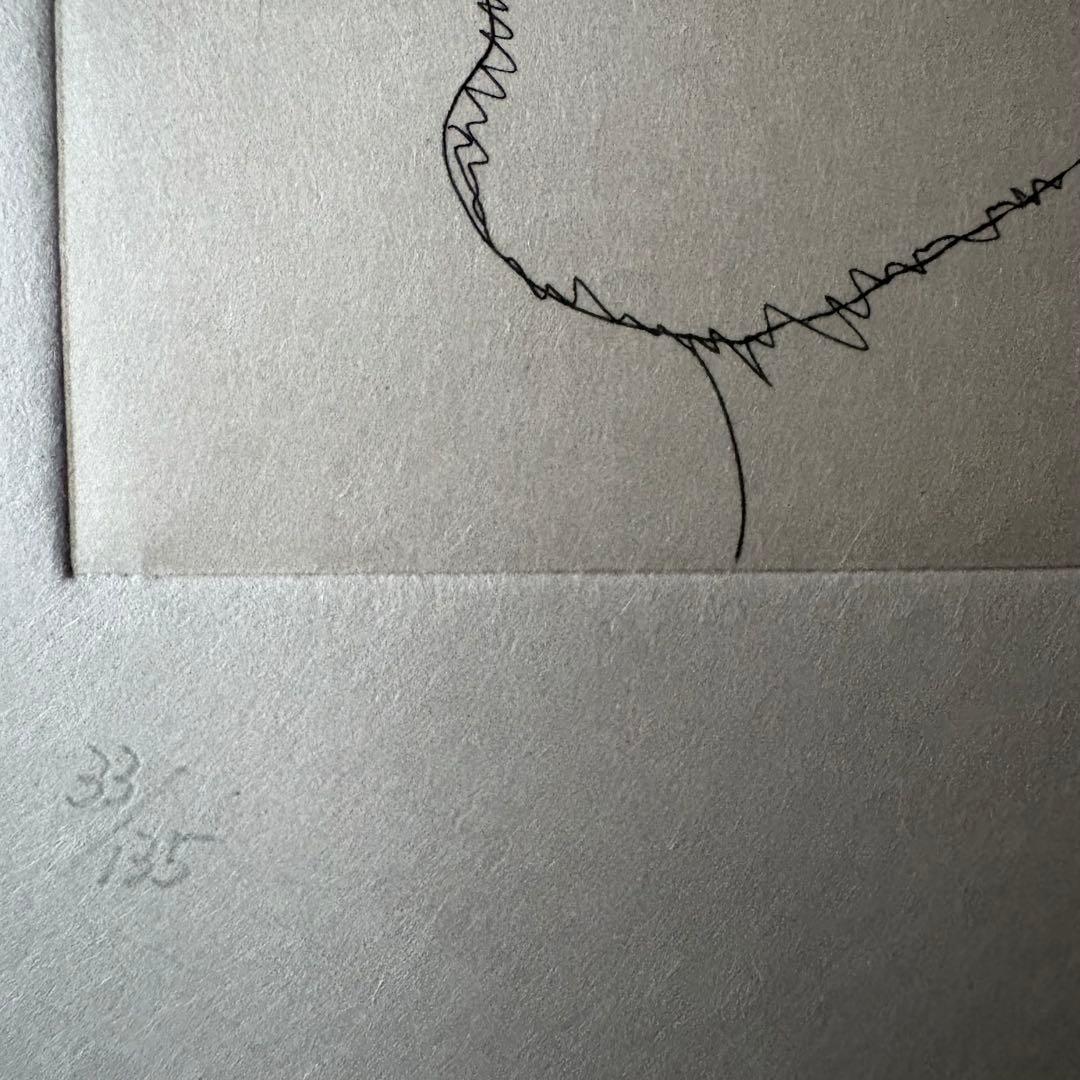 有元利夫　ノートブック1985　額装済み　銅版画